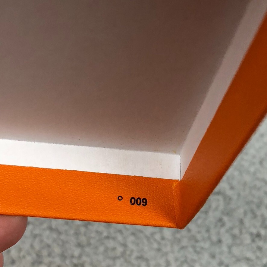 Authentic Hermes Orange Gift Box Empty Square 5x5x.75 Small Sorage