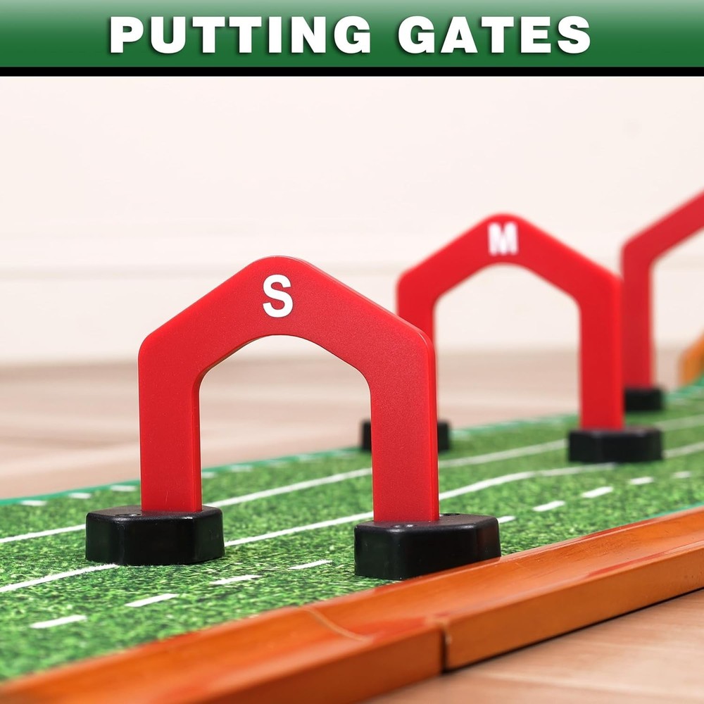 Foldable Golf Putting Mat with Automatic Ball Return - Ideal for Indoor Training