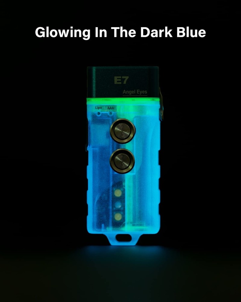 RovyVon E7 Rechargeable EDC Flashlight USB C, Small Bright Keychain Flashligh...