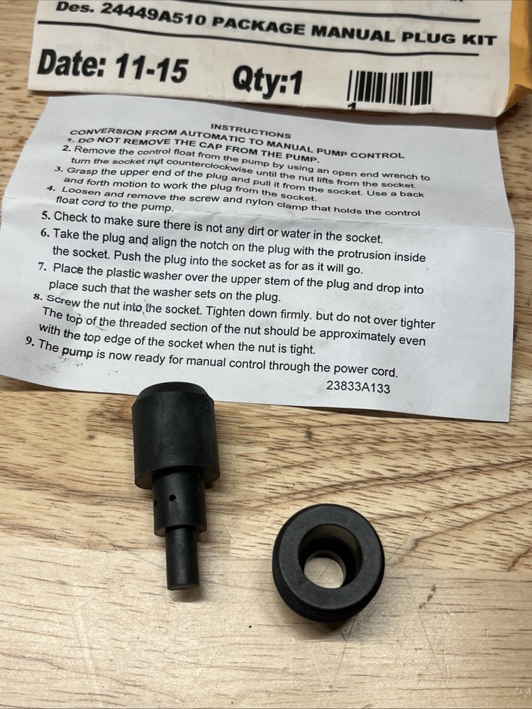 MANUAL PLUG KIT 24449A510