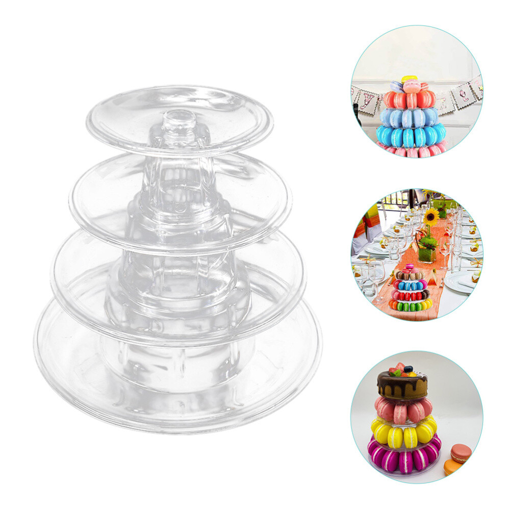 Macaron Tower Stand Cupcake Display Stand Tree Holder Round Cake Dessert Rack