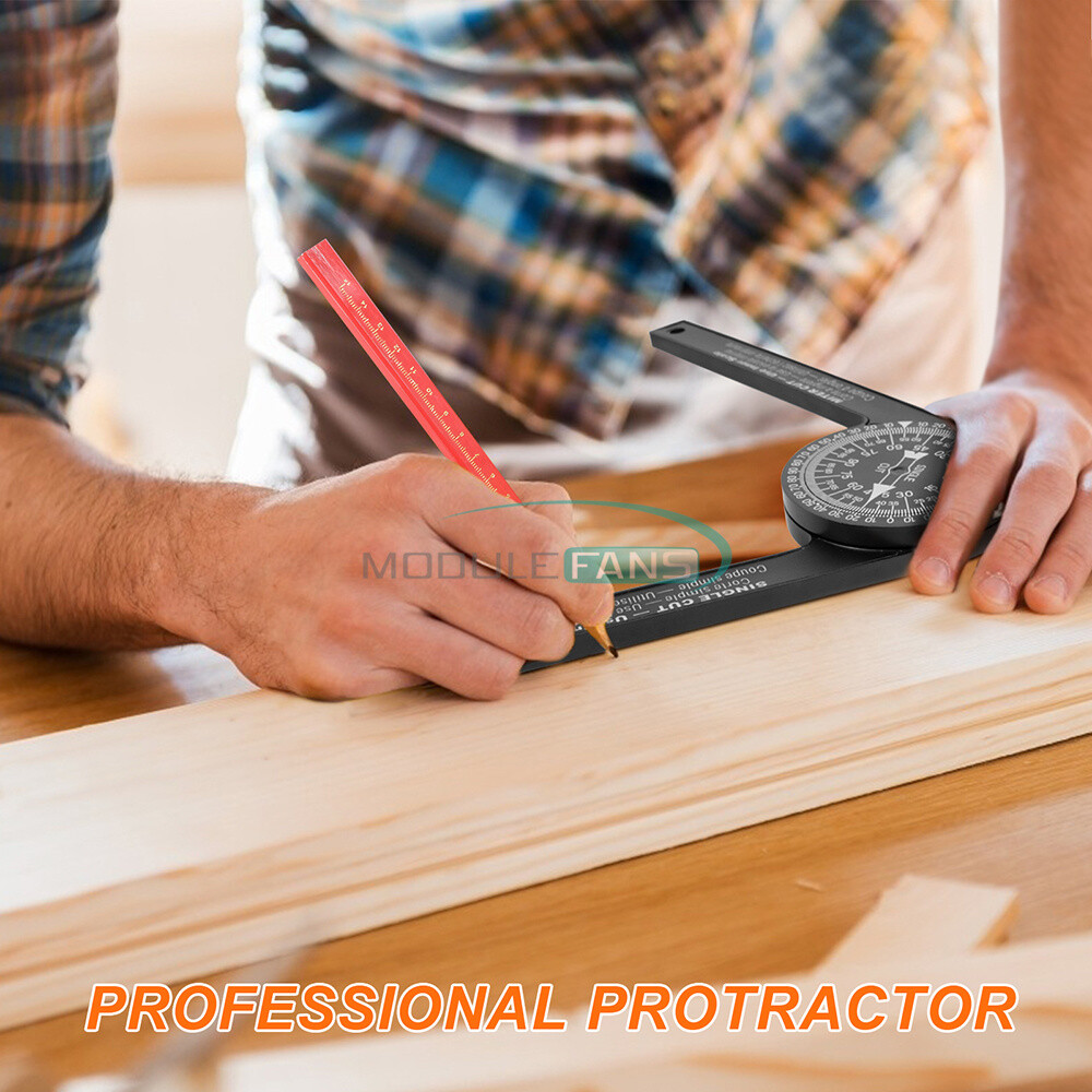 Miter Saw Protractor Angle Finder Level Meter Gauge Goniometer