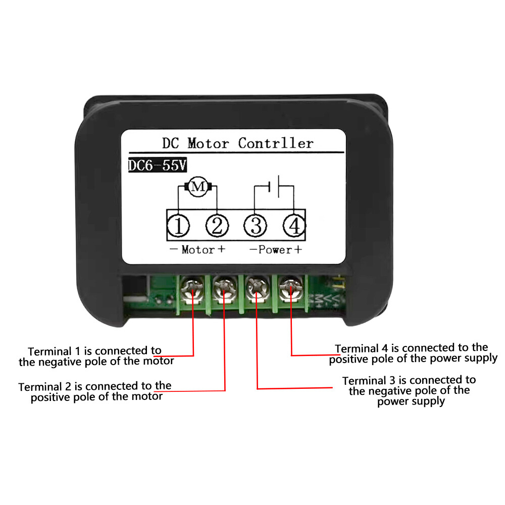 DC6-55V 30A Brush Motor Speed Controller LCD Digital Wireless Remote Control DIY