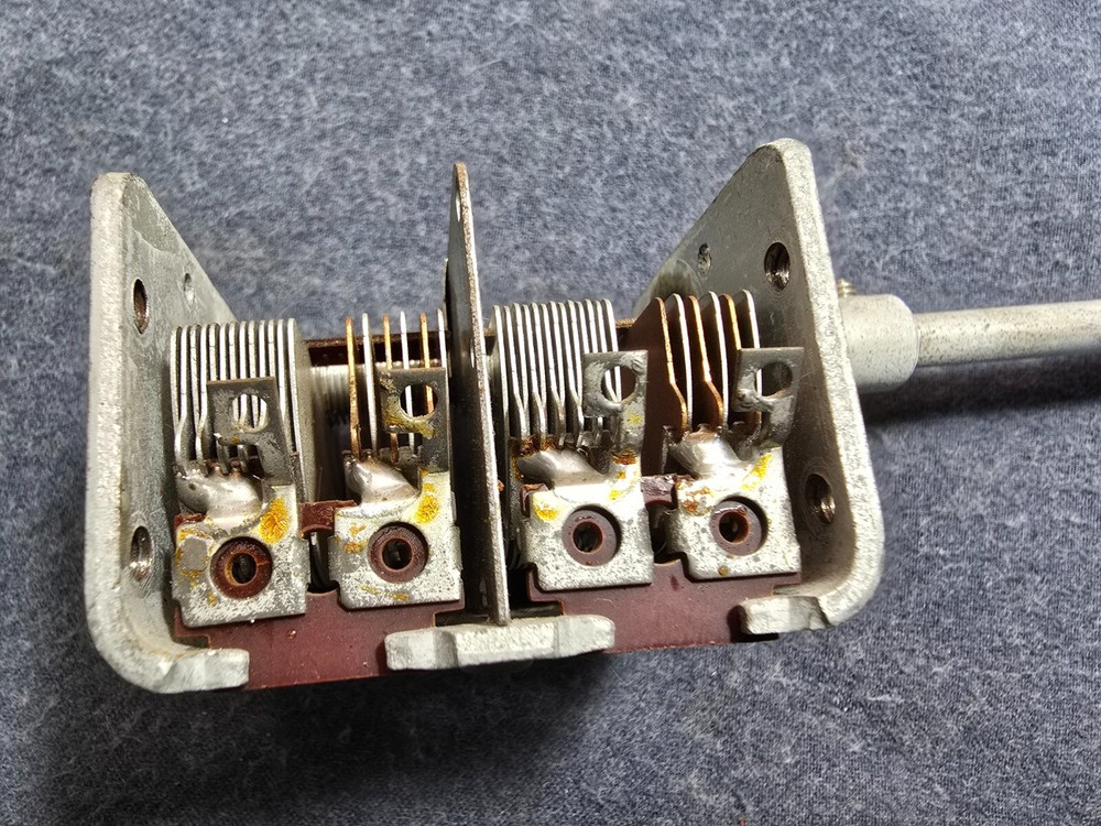 Heathkit SB-401 Transmitter Part - Driver Variable 2 Gang Capacitor with Bushing