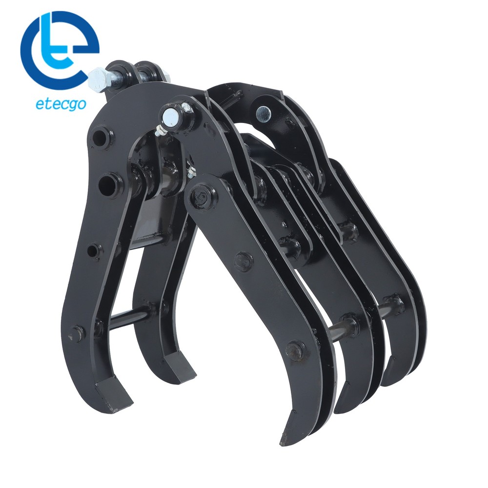 Wide Opening Excavator Grapple for Compact Diggers -Quick Attach