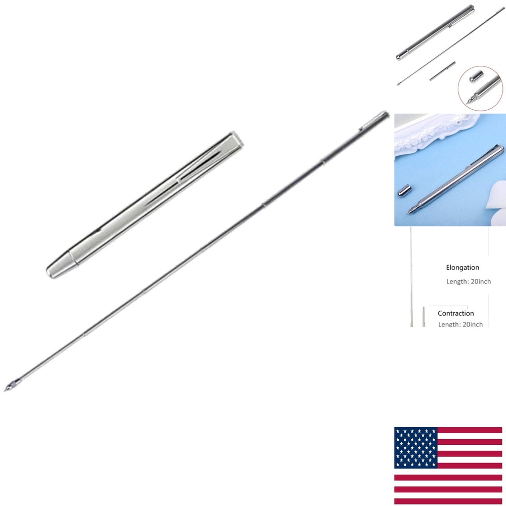 Telescopic Pocket Pointer with Clip - Extends to 50cm for Elegant Presentations