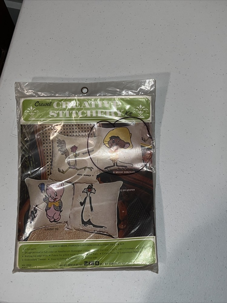 Speedy Gonzales #216D Creative Stitchery Crewel Kit