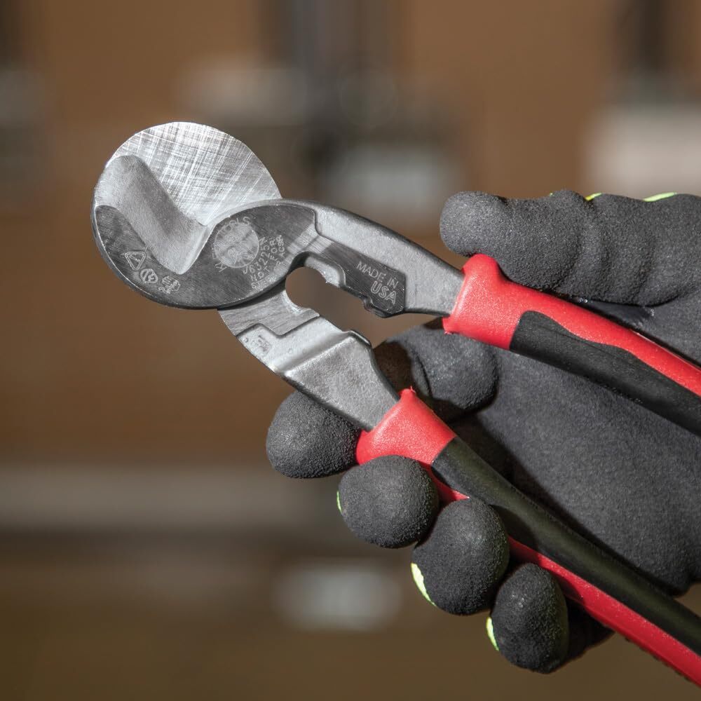 Klein Tools Journeyman High Leverage Cable Cutter for Aluminum Copper Cable