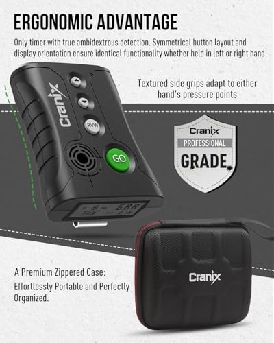 Professional Shot Timer for Shooting Competition, 0.01s Precision Green