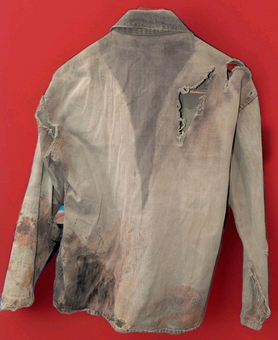 WWII/2 USMC Miniseries Pacific HBT combat aged matching tunic and pants set