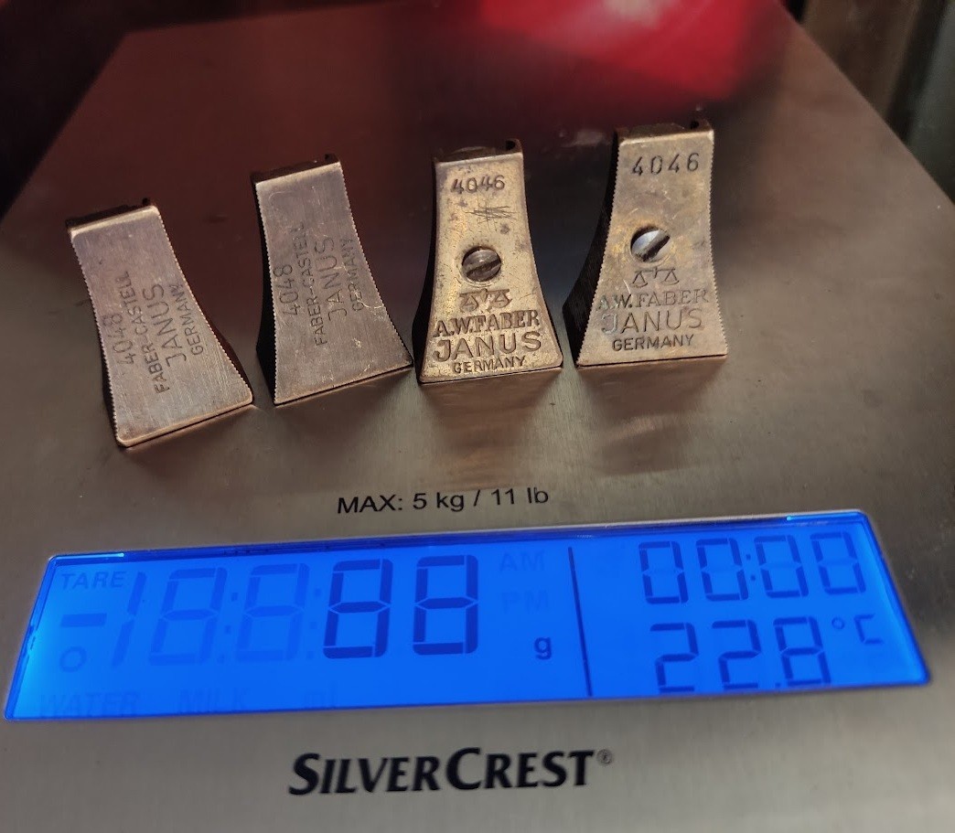 Lot of 4 Vintage German Pencil Sharpener A. W. Faber-Castell Janus Germany