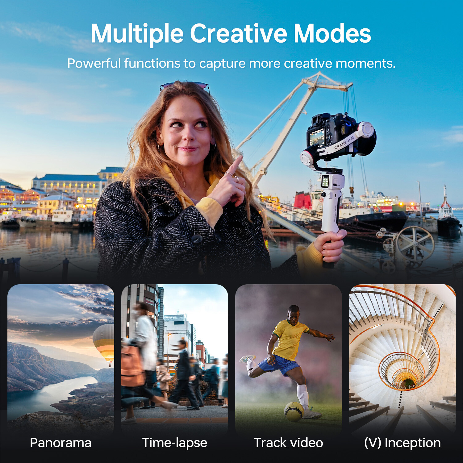 ZHIYUN Crane M3S M3 S 3-Axis Handheld Gimbal Stabilizer for Mirrorless Cameras