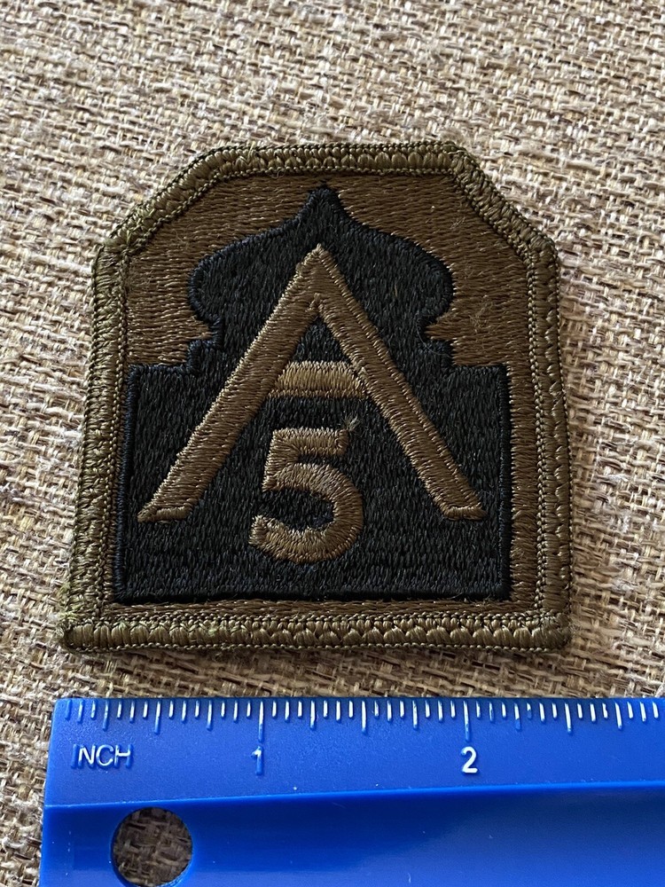 US Army ￼5th Army Subdued Patch A Castle INV7020