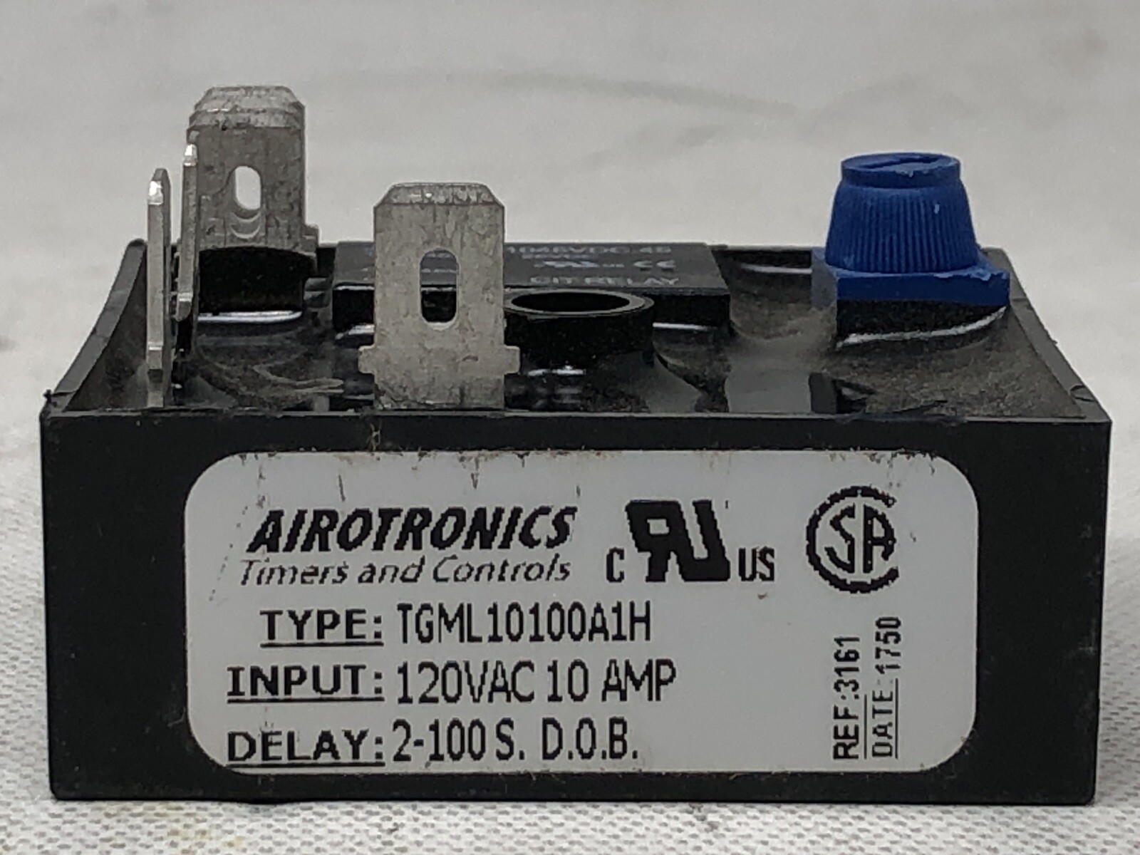 Airotronics TGML10100A1H Encapsulated Timer Relay 120V 10A