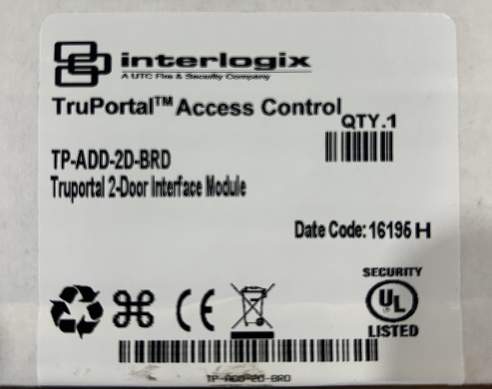 Interlogix TruPortal TP-ADD-2D-BRD Access Control 2-Door Interface Module Board