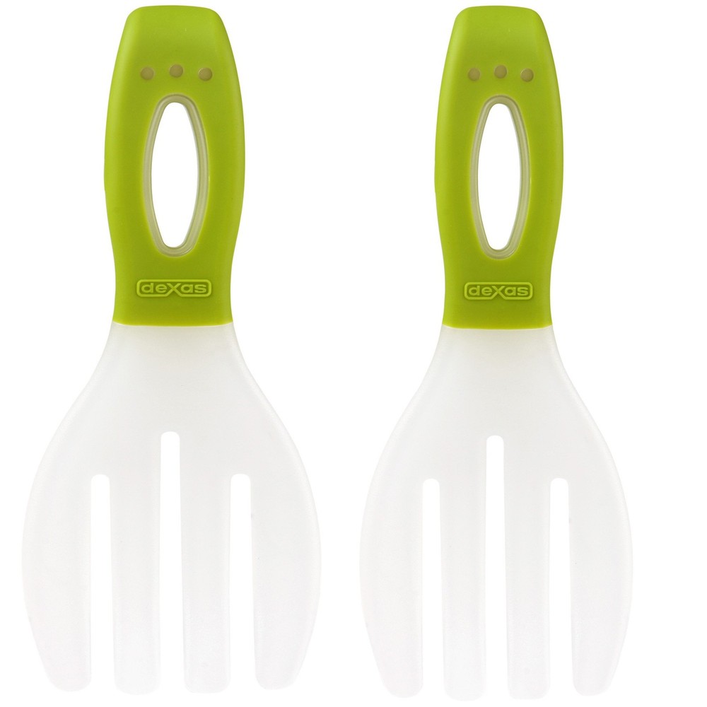 Long Handled Salad Hands, Green