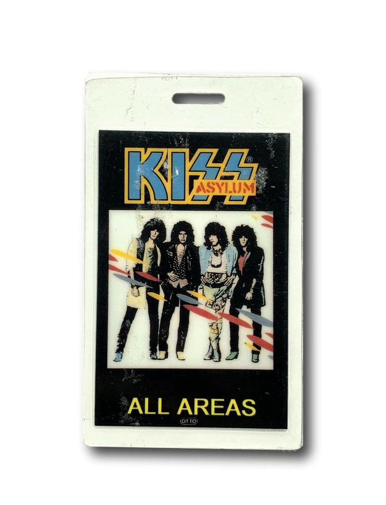 Kiss Authentic Asylum Tour Backstage All Access Concert Pass Ticket Simmons COA