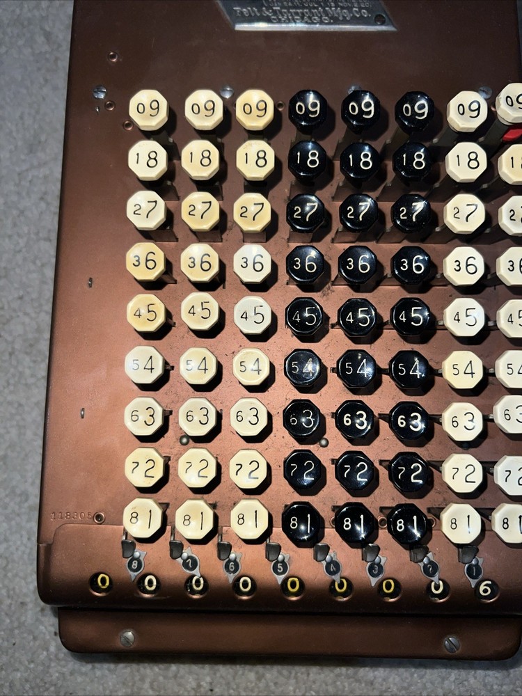 Felt &Tarrant MFG Co. Comptometer Trade Adding Machine Chicago USA