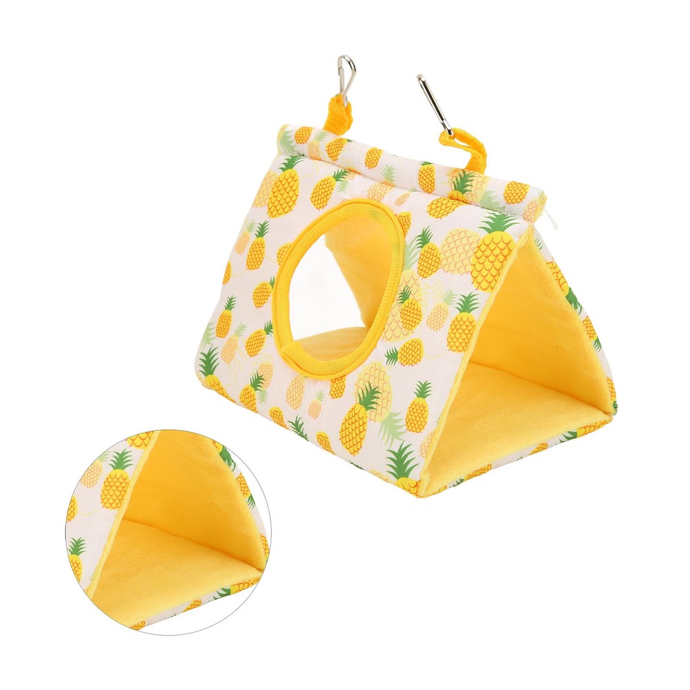 Hammock Polyester Yellow Pattern Bird House Bed