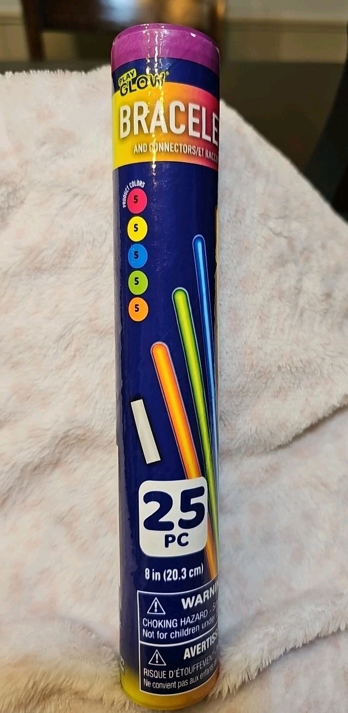 Glow Stick Bracelets And Connectors Raccords 25pc