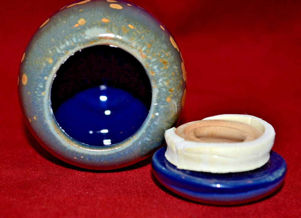 Small Ceramic Jar with Tight Lid For Keepsakes, Ashes, Herbs...
