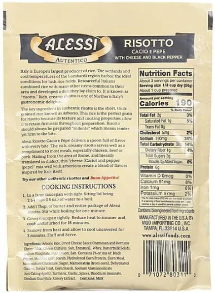 Alessi Risotto Cacio e Pepe (Pack of 6)