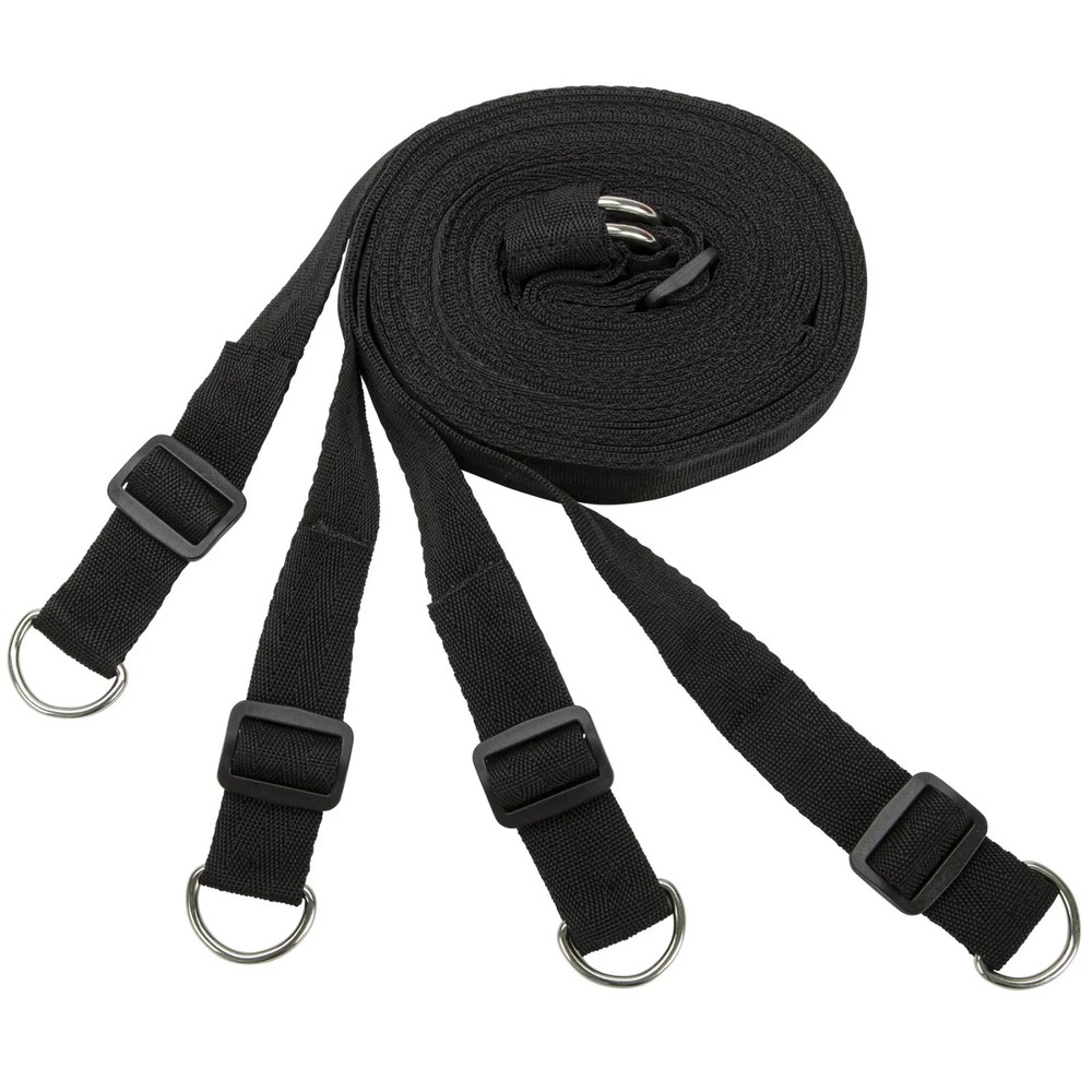 Purple BDSM Bed Restraint Kit – Soft Adjustable Bondage Straps for Couples