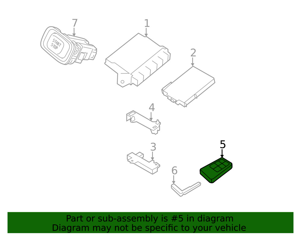 Genuine Remote control 434 MHz - PROGRAMMING REQUIRED 30659637