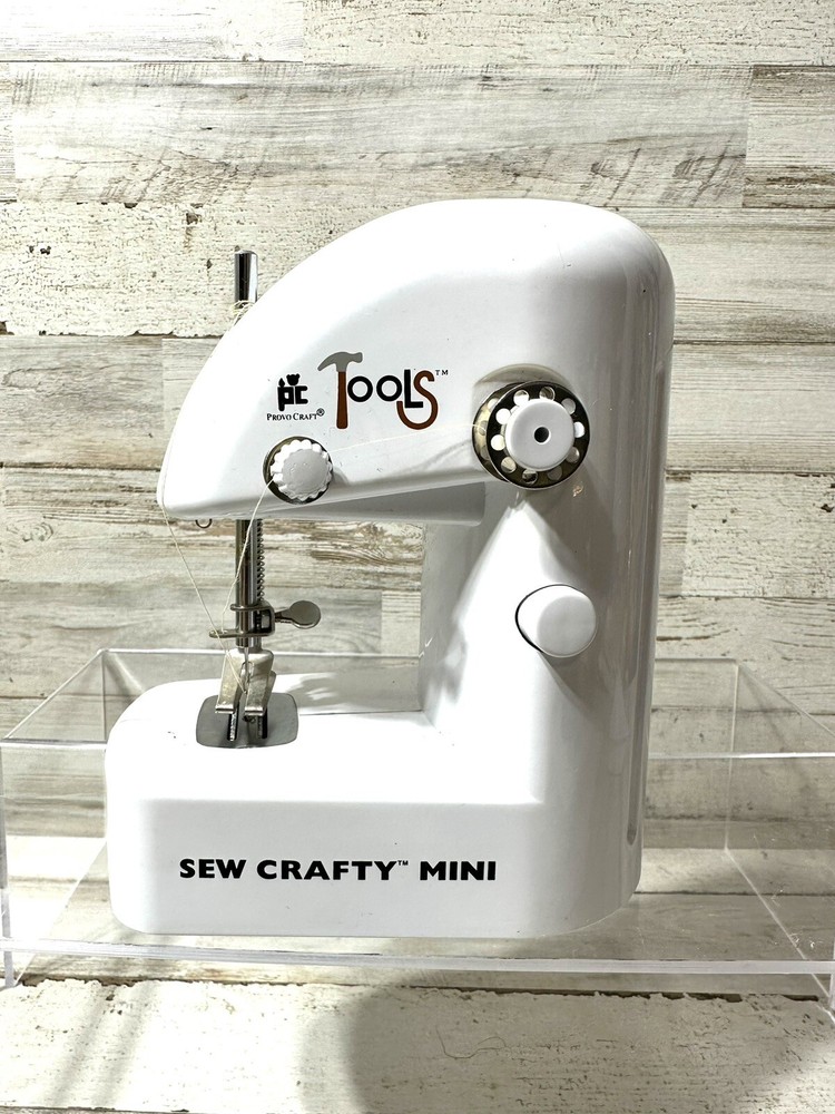 Provo Craft PC Tools Sew Crafty Mini Sewing Machine Hand Held Working Condition