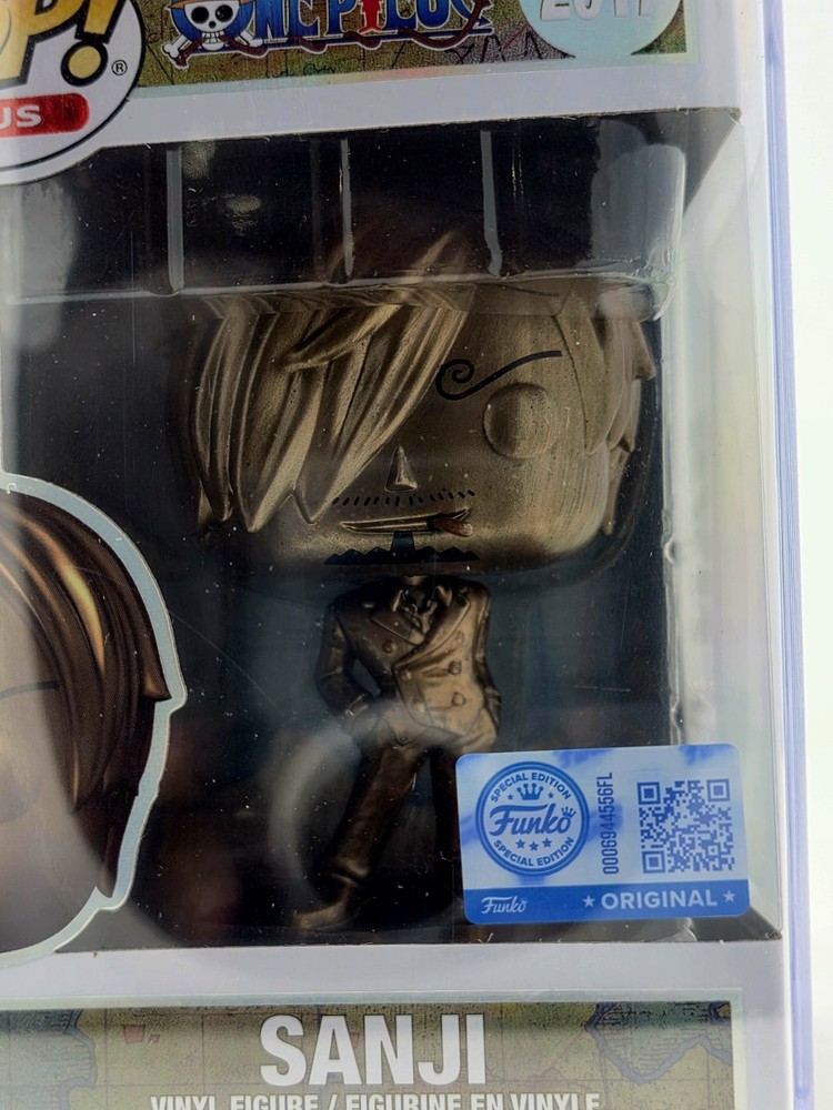 FUNKO Pop! Plus Sanji Statue (Bronze) with Hard Protector & Box SEALED #2017