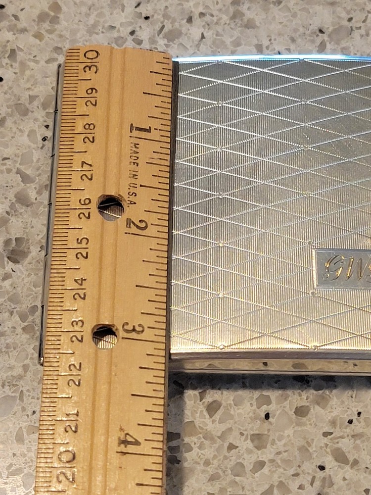 Vintage ALPACCA Silver Cigarette Case