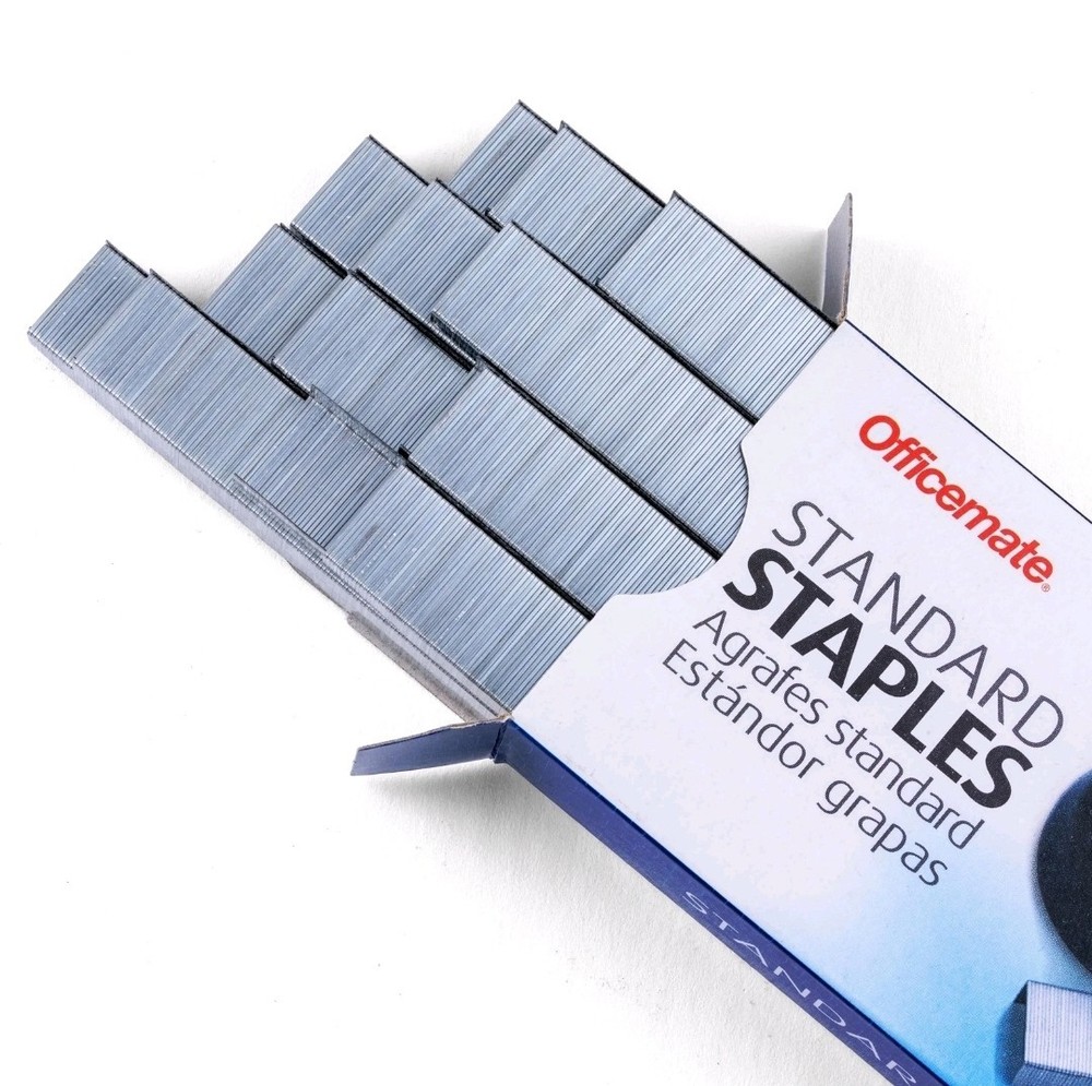 Officemate Standard Staples 6 Packs