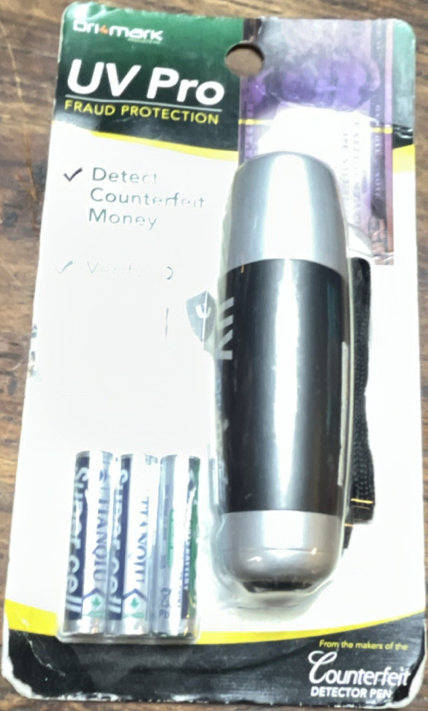 Dri Mark UV Pro Counterfeit Detection UV Light Device UVProPlus-B Battery