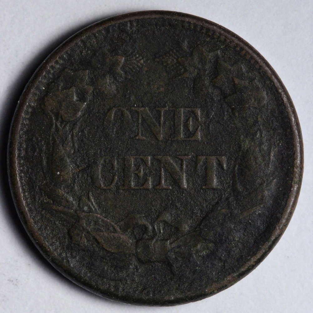 1858 SL Flying Eagle Cent Penny XF E122 SAMR