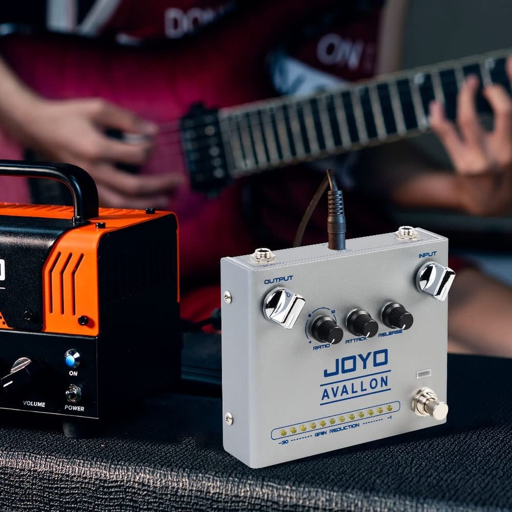 JOYO Compressor Effect Pedal with Precise Compression Knobs Adjusting Indepen...