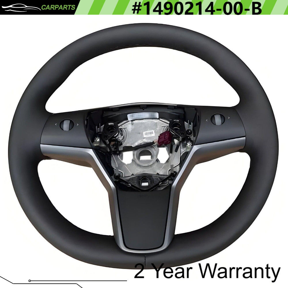 For Tesla Model 3 Y Driver Heated Leather Steering Wheel #1490214-00-B