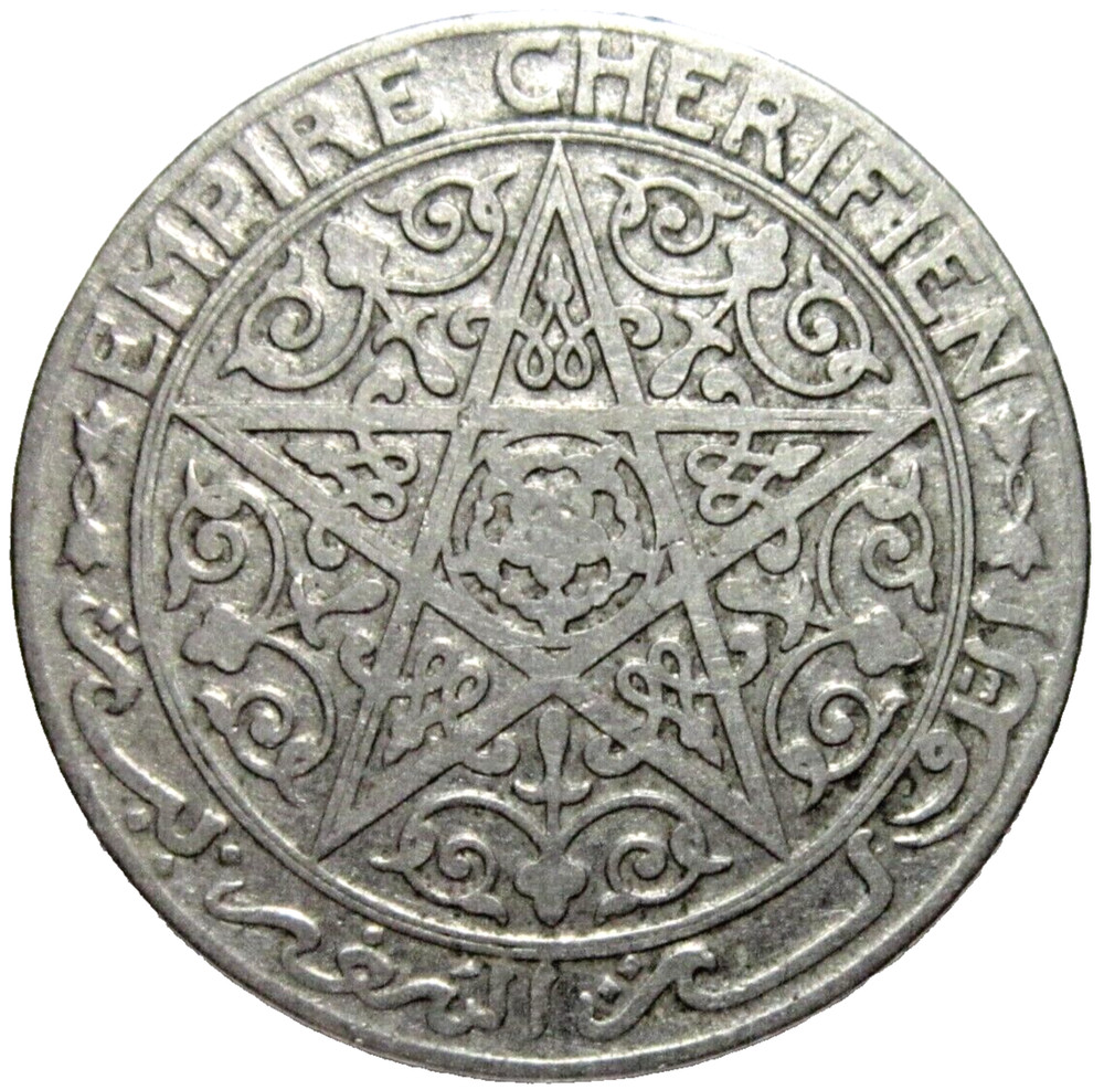 MOROCCO. 1 FRANC, 1921.