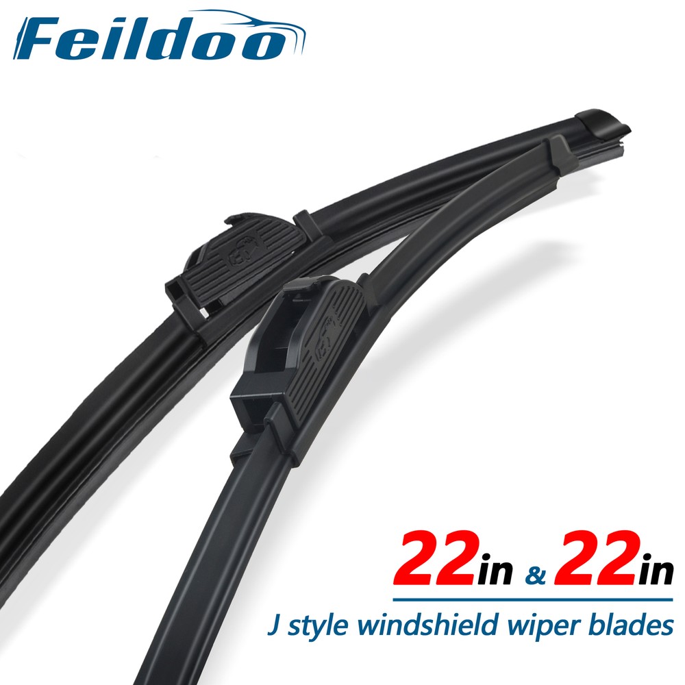 Feildoo 22"&22" Windshield Wiper Blades Fit For Dodge Ram 2500 2009-2010 2 Pack