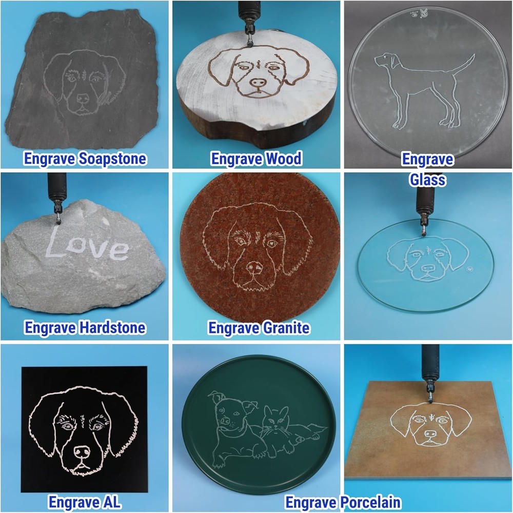 Professional Grade 10-Pc Die Grinder Bits in Red Box - Durable & Precise Cutting