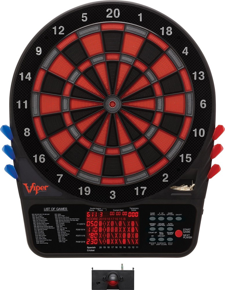 Viper 800 Electronic Soft Tip Dartboard Bundle with LaserLite Laser Throw/Toe