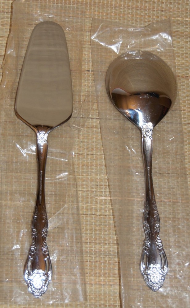 Reed & Barton Select BAROQUE Serving Spoon & Spatula Serving Utensils #10