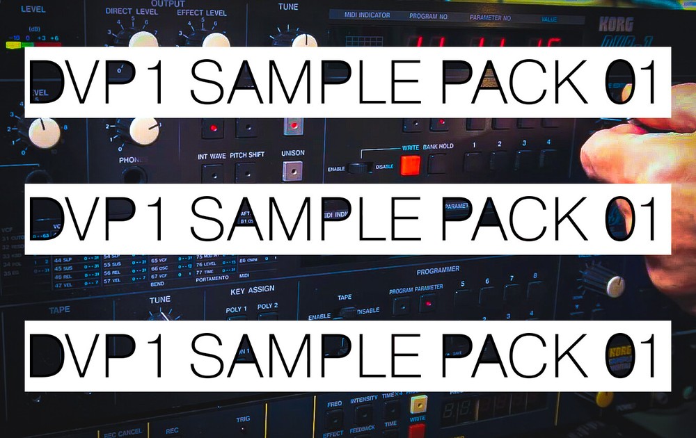 Korg DVP1 Sample Pack 01 WAV files