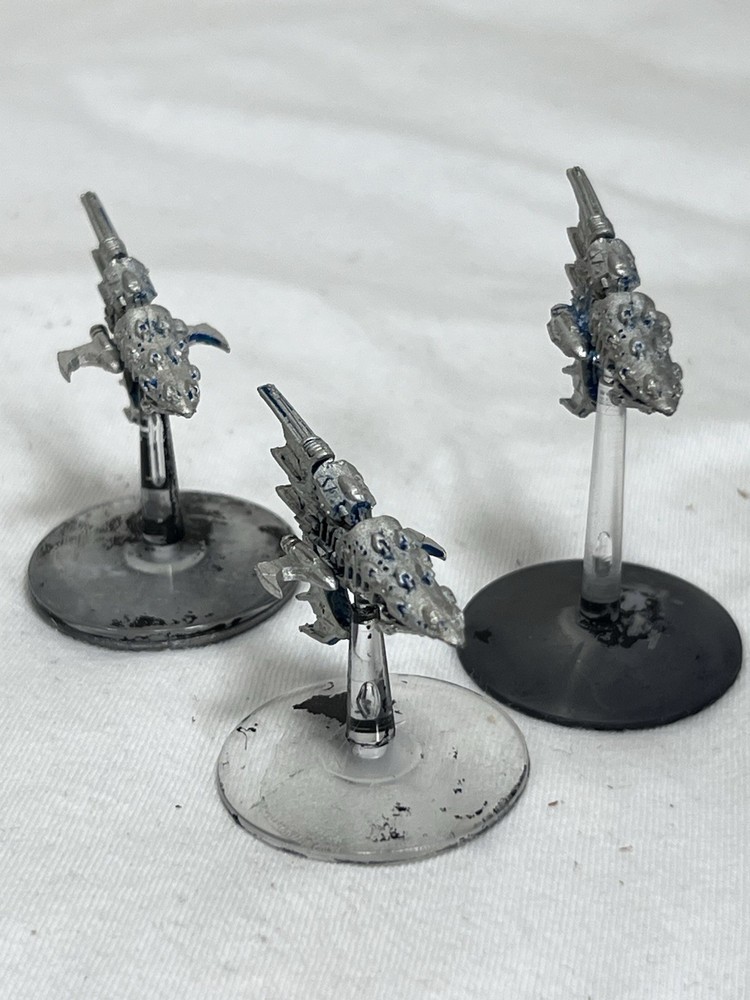 Battlefleet Gothic Eldar Aconite Frigate x3 - Stripped  - Assembled GW