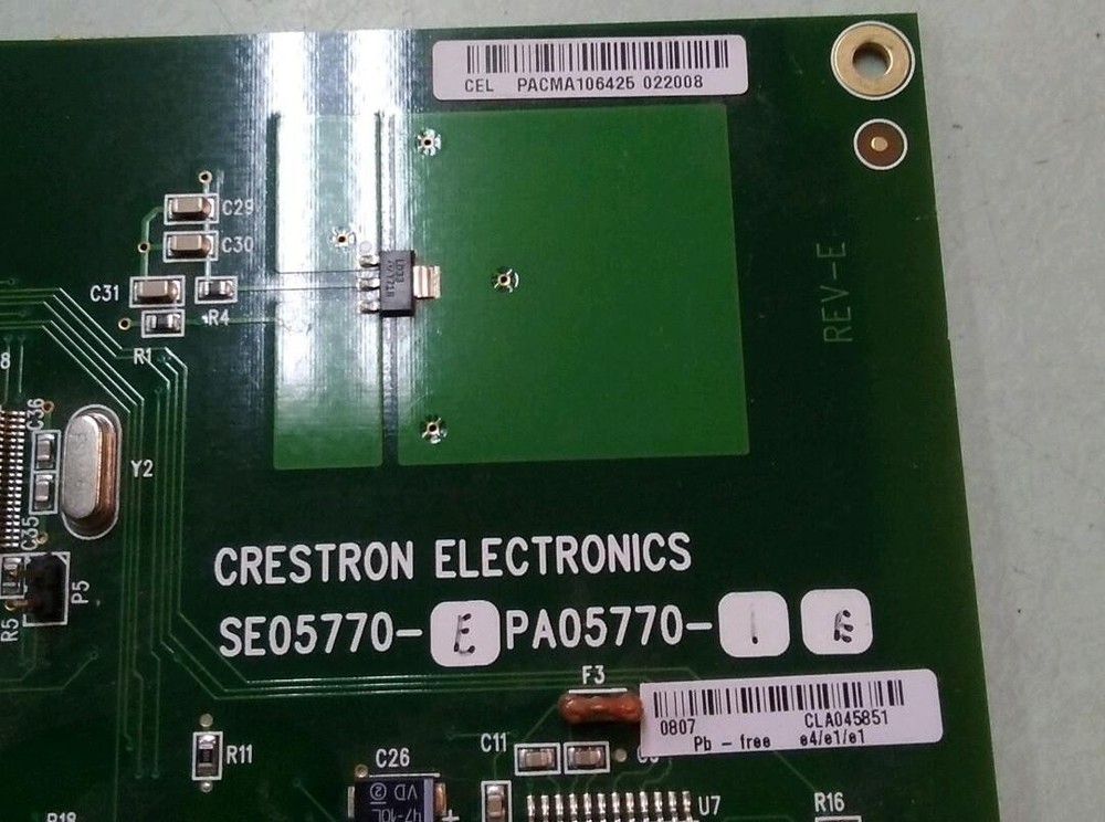 CRESTRON SE05770-D PA05770-1D CONTROL BOARD