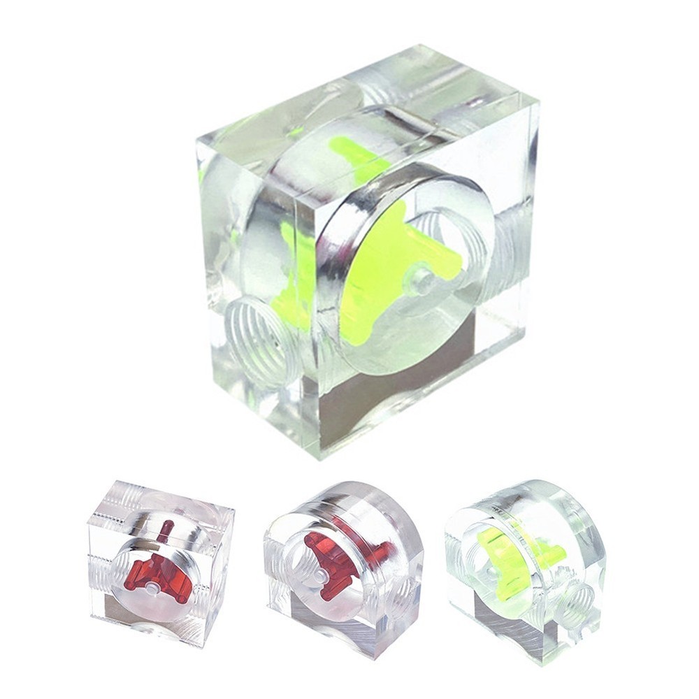 Monitor and Adjust Cooling Performance Acrylic Flowing Meter with G14 Thread
