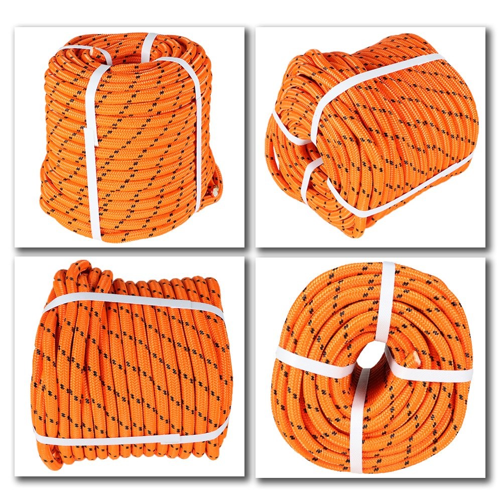 1/2"x200' Double Braid Polyester Arborist Bull Rope Tree Rigging Line