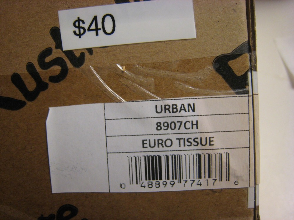 Rusticware (8907CH) URBAN Standard Single Post Tissue Holder Polished CHROME