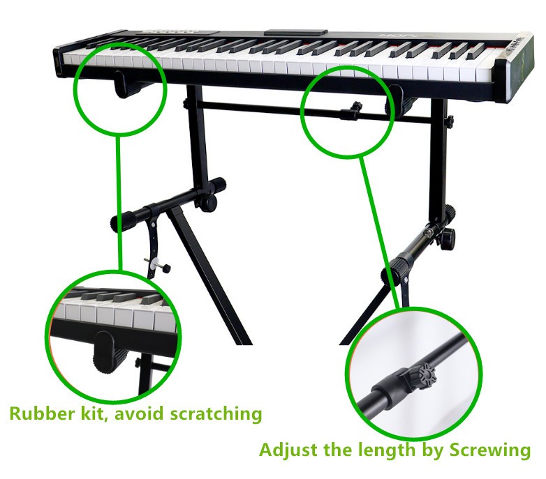 Keyboard Stand Adapter for 2 Tier Adjustable Second Add On Extension