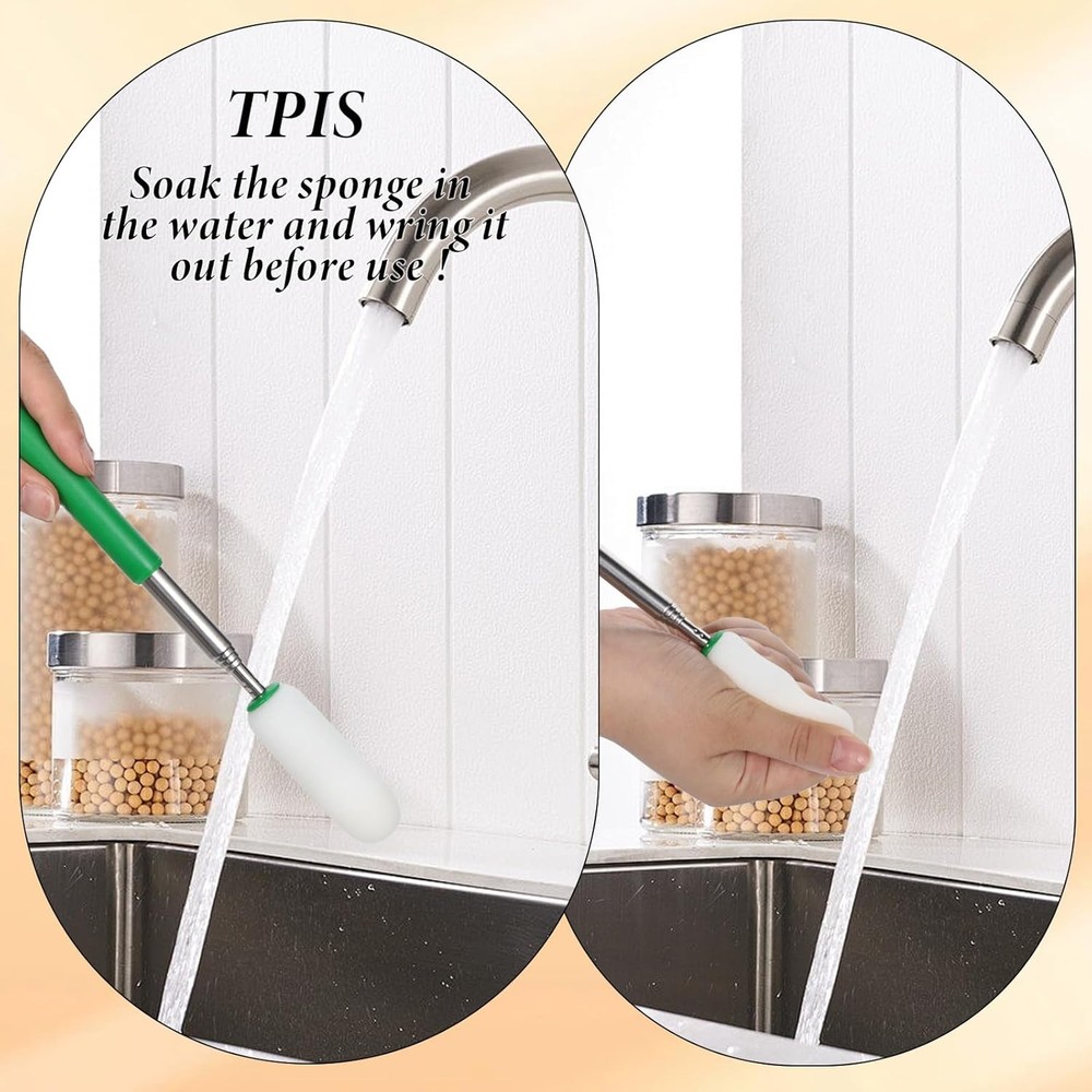 Telescopic sponge sticks, suitable for pottery, long sponges, and ceramic tools.