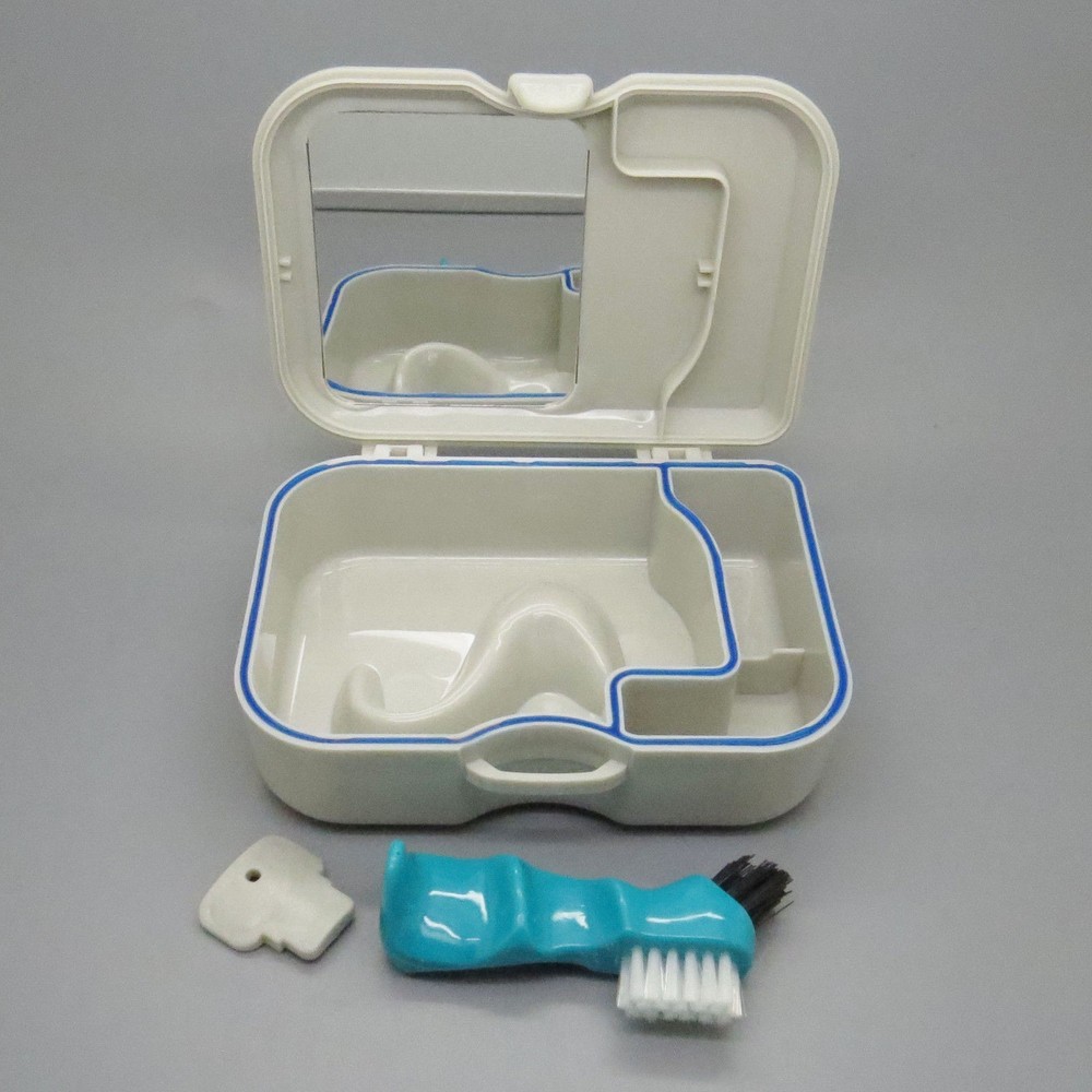 Leakproof Denture Case Soaking Cup False Teeth Container Box Retainer Mouthguard